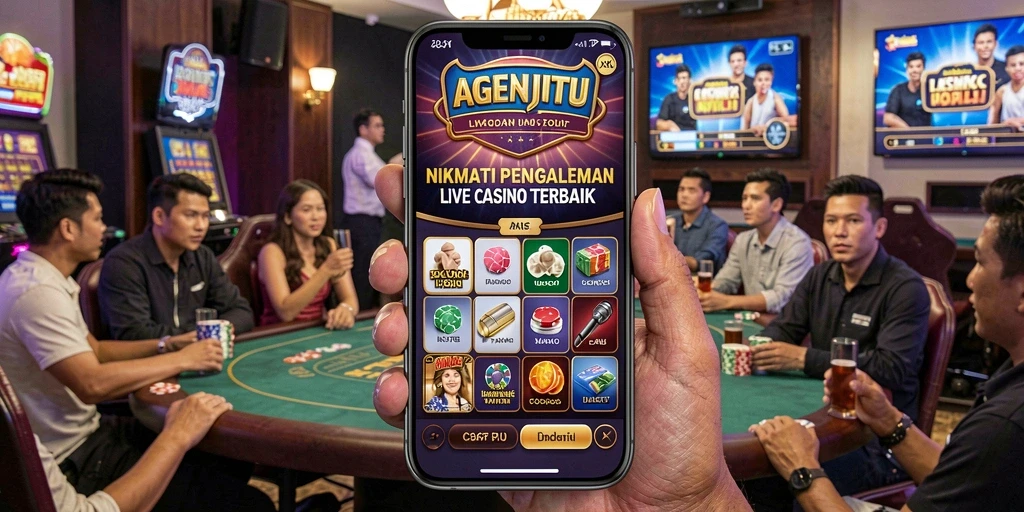 Tampilan screenshot gameplay Live Casino AGENJITU yang seru.