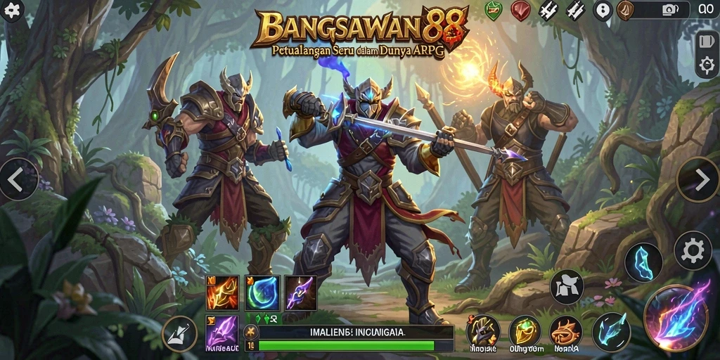 Gameplay menegangkan dalam petualangan ARPG BANGSAWAN88.