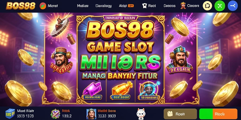Tampilan menarik dari gameplay Slot di BOS88.