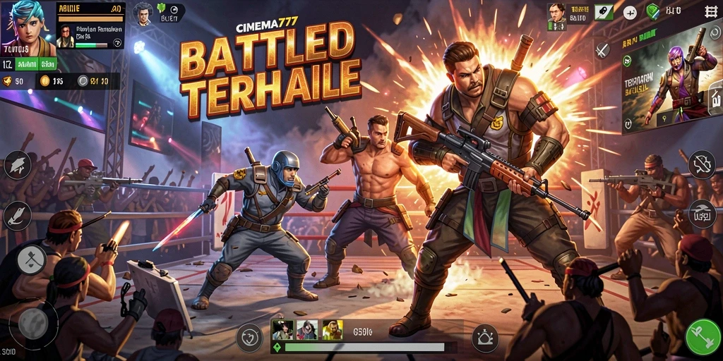 Gameplay mendebarkan di arena Battle Royale CINEMA777.
