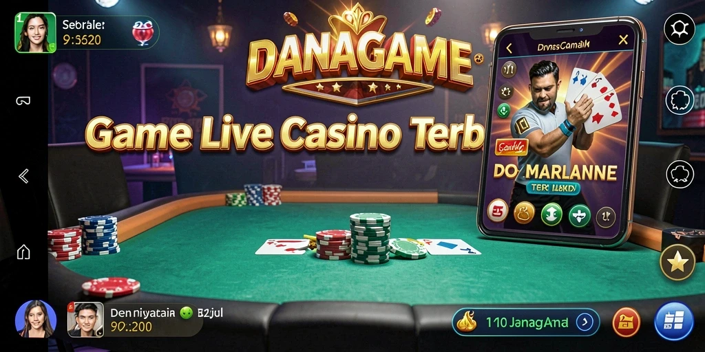 Screenshot gameplay Live Casino yang menarik di DANAGAME.