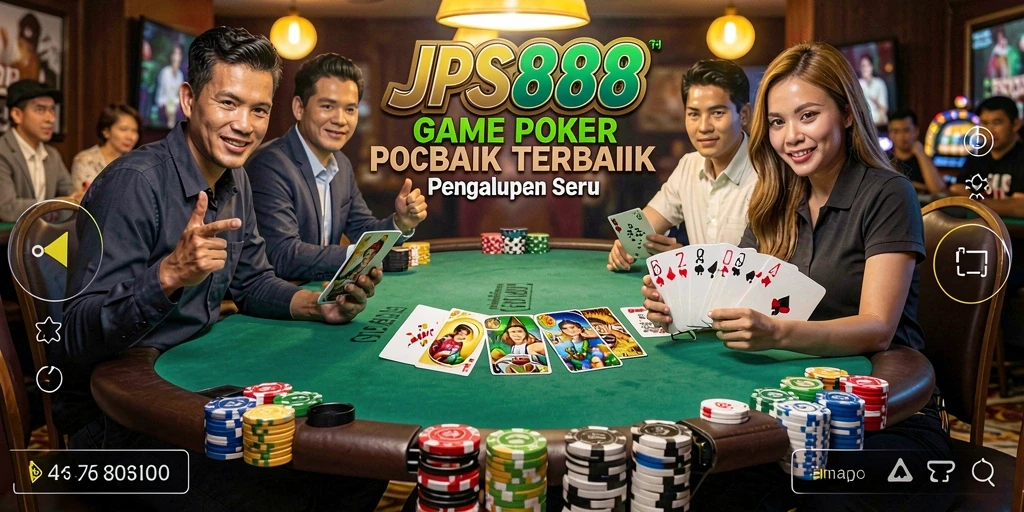 Tampilan gameplay seru Poker di JPS888.