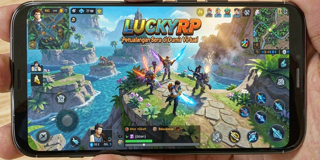 Tampilan gameplay seru dan menantang dari LUCKYRP.