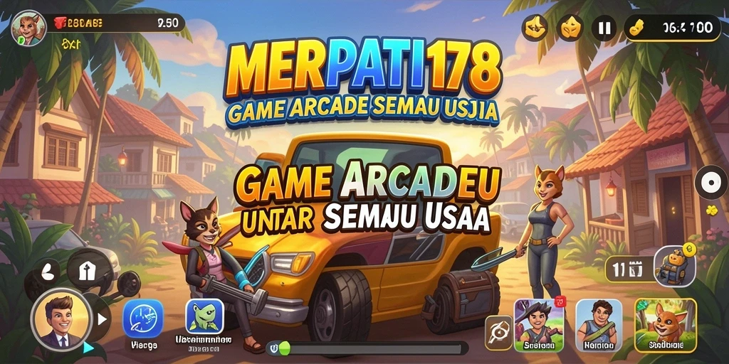 Screenshot menunjukkan aksi seru dari gameplay Arcade MERPATI178.