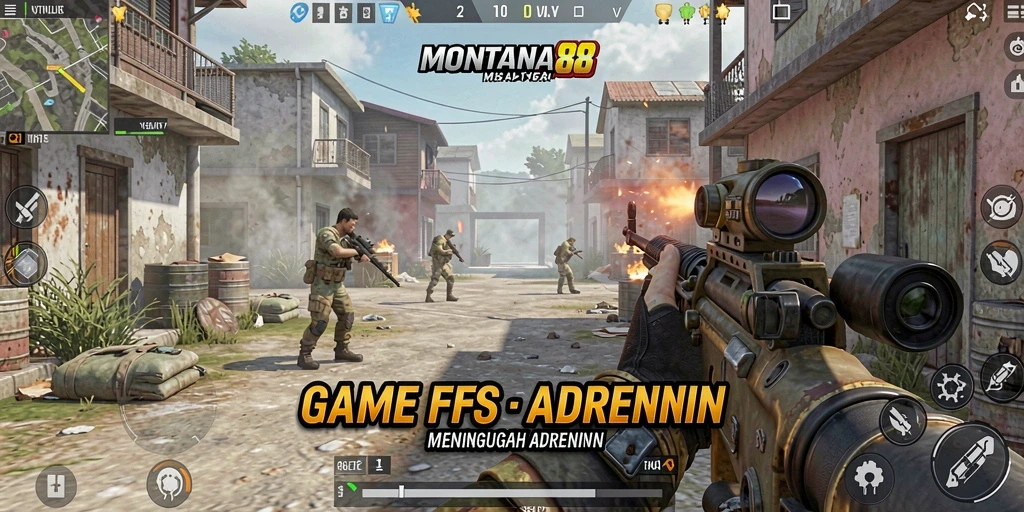 Tampilan aksi seru dalam gameplay MONTANA88 dengan grafis menawan.