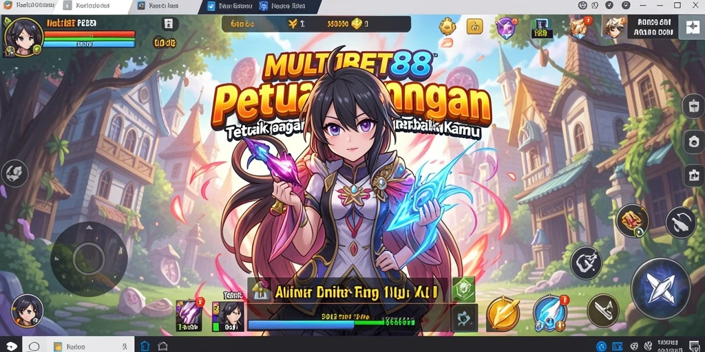 Tampilan gameplay menarik dari MULTIBET88 dengan karakter Anime.