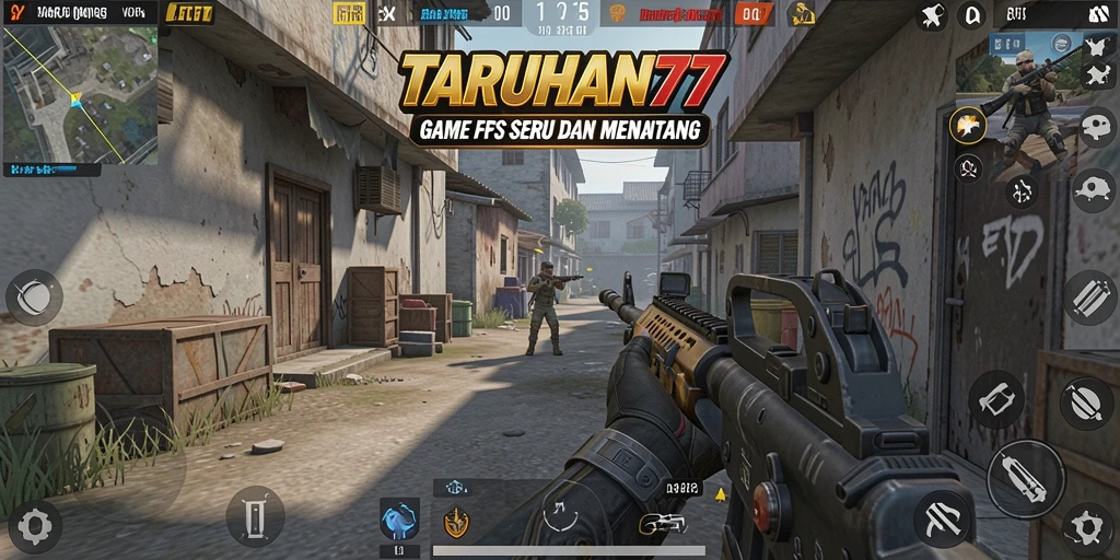 Tampilan menarik dari gameplay di TARUHAN77 yang menampilkan aksi tembak-menembak.